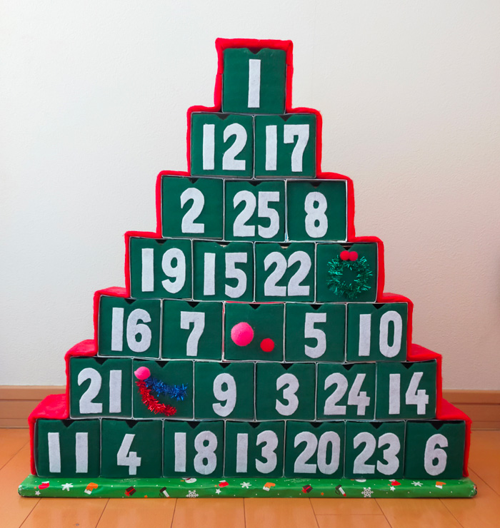 手作りのアドベントカレンダー